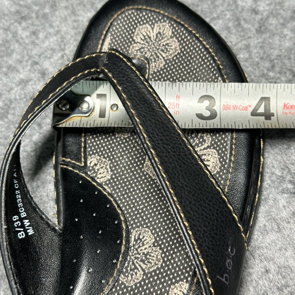 boc Black Floral Thong Sandals - Picture 12 of 12